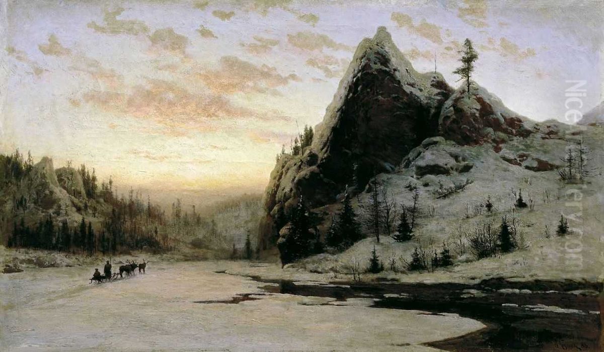 In Ural. Oil Painting by Vladimir Kazantsev