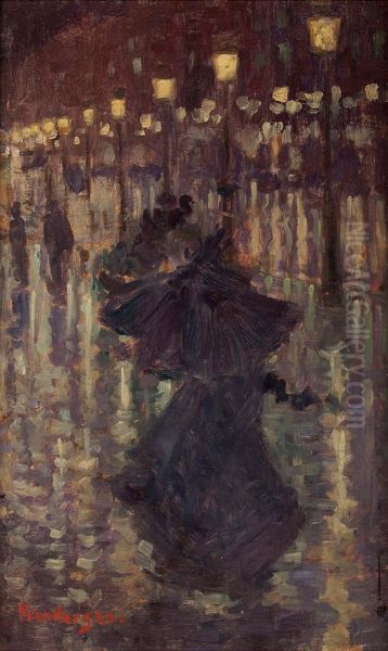 Evening Shower, Paris Oil Painting by Maurice Prendergast