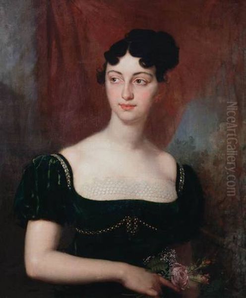 Maria Yakovleva Oil Painting by Vladimir Borovikovsky