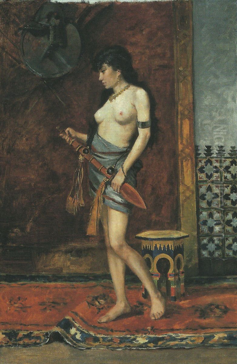 Mulher em Cenario Mourisco Oil Painting by Carlos I of Portugal