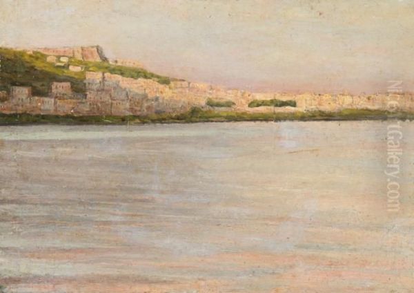 Paesaggio Costiero Oil Painting by Alceste Campriani