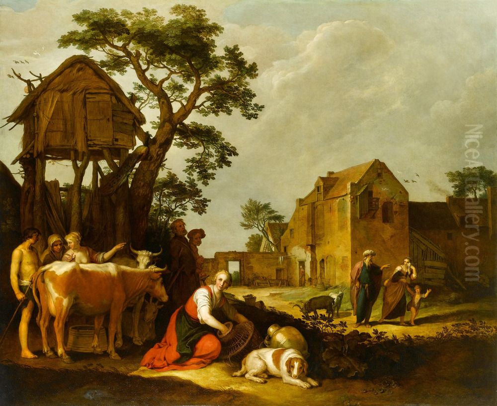 14-21) Oil Painting by Abraham Bloemaert