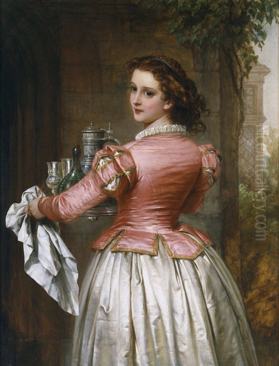 Anne Page Oil Painting by Thomas Francis Dicksee