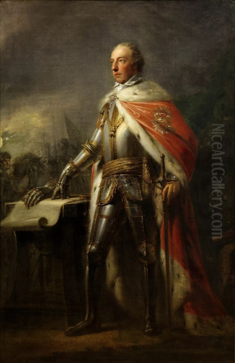 Emperor Joseph II in armour Oil Painting by Heinrich Fuger