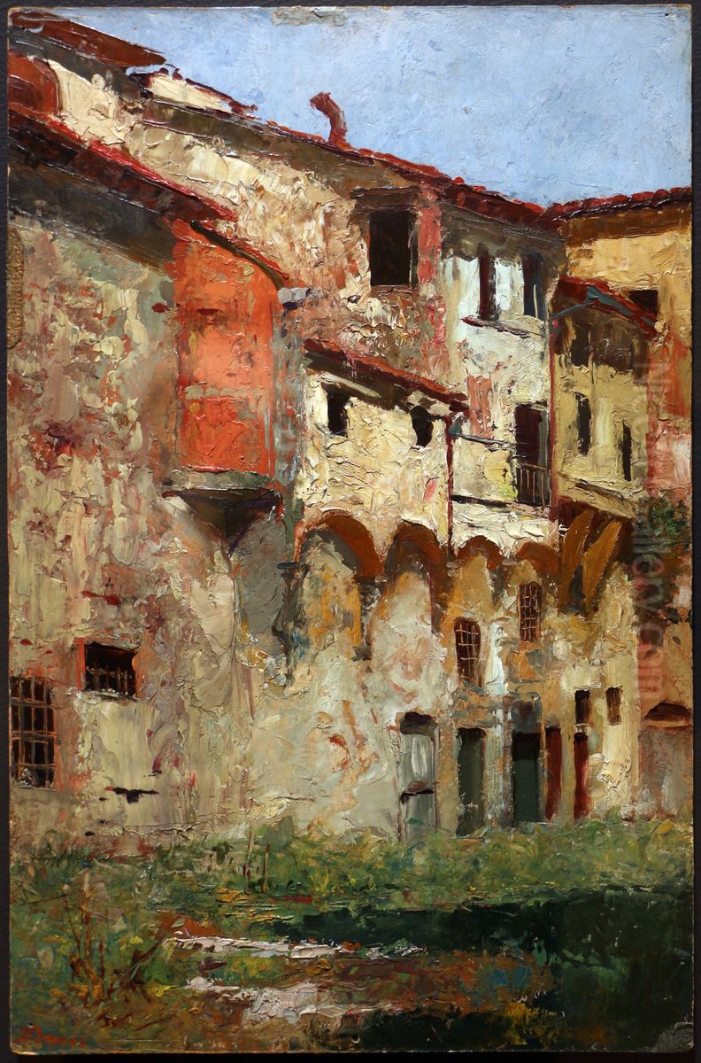 antiche case in piazza davanzati a firenze Oil Painting by unknown