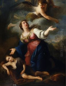 Agar e Ismael en el desierto