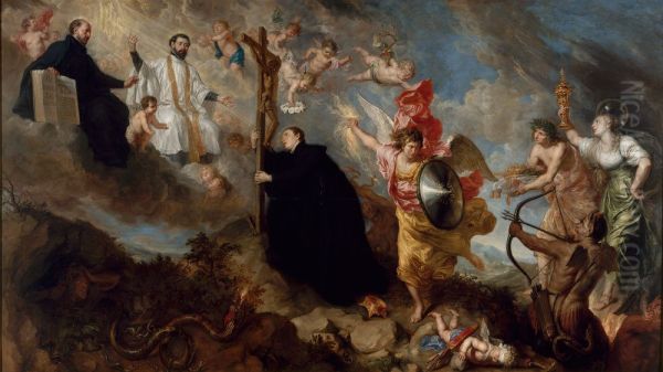 The Vows of Saint Aloysius of Gonzaga Oil Painting by Theodoor Boeyermans