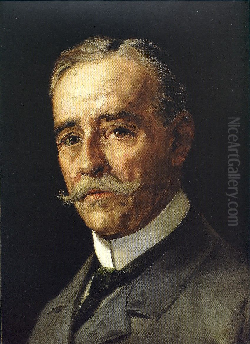 Self-portrait Oil Painting by Manuel Ussel de Guimbarda