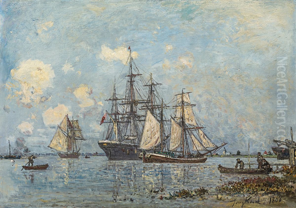 Environs d'Anvers Oil Painting by Johan Jongkind Environs d'Anvers Oil Painting by Johan Jongkind