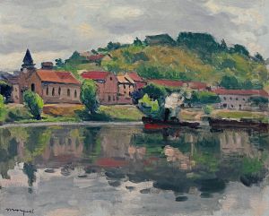 L'eglise et le village de la Frette