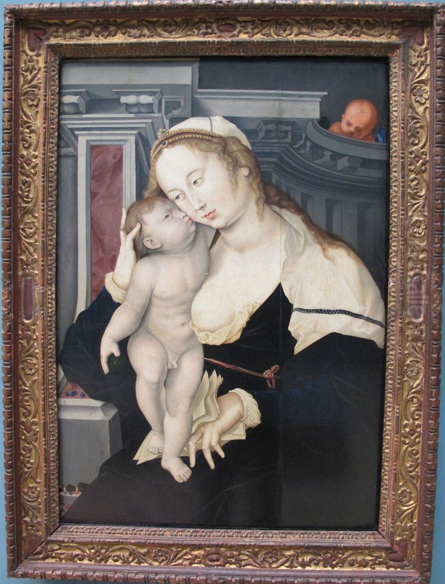 Maria mit Kind und Edelsteinen Oil Painting by Hans Baldung Grien