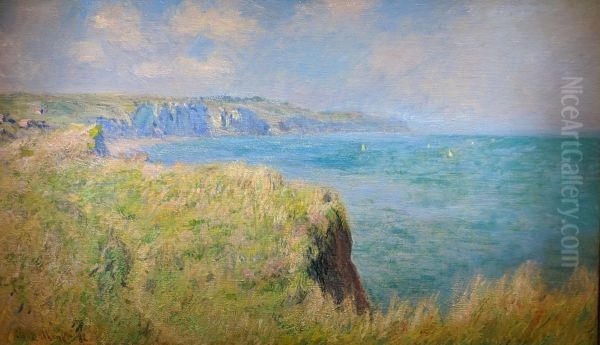 Felsenkuste in Pourville Oil Painting by Claude Monet