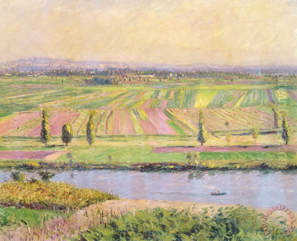La Plaine de Gennevilliers Oil Painting by Gustave Caillebotte