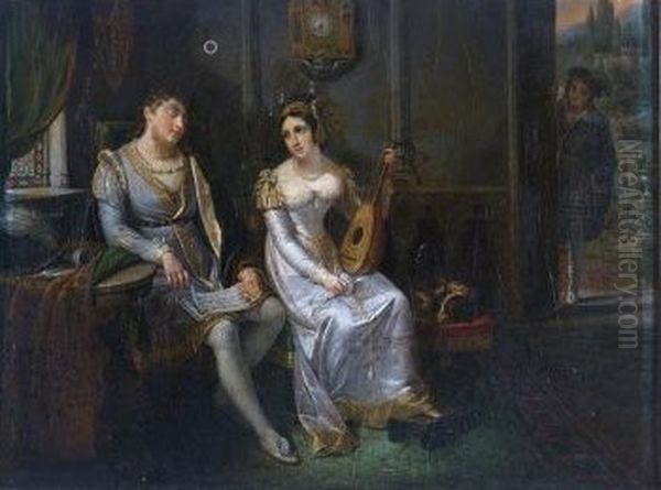 Deux ans de mariage Oil Painting by Jenny Berger-Desoras