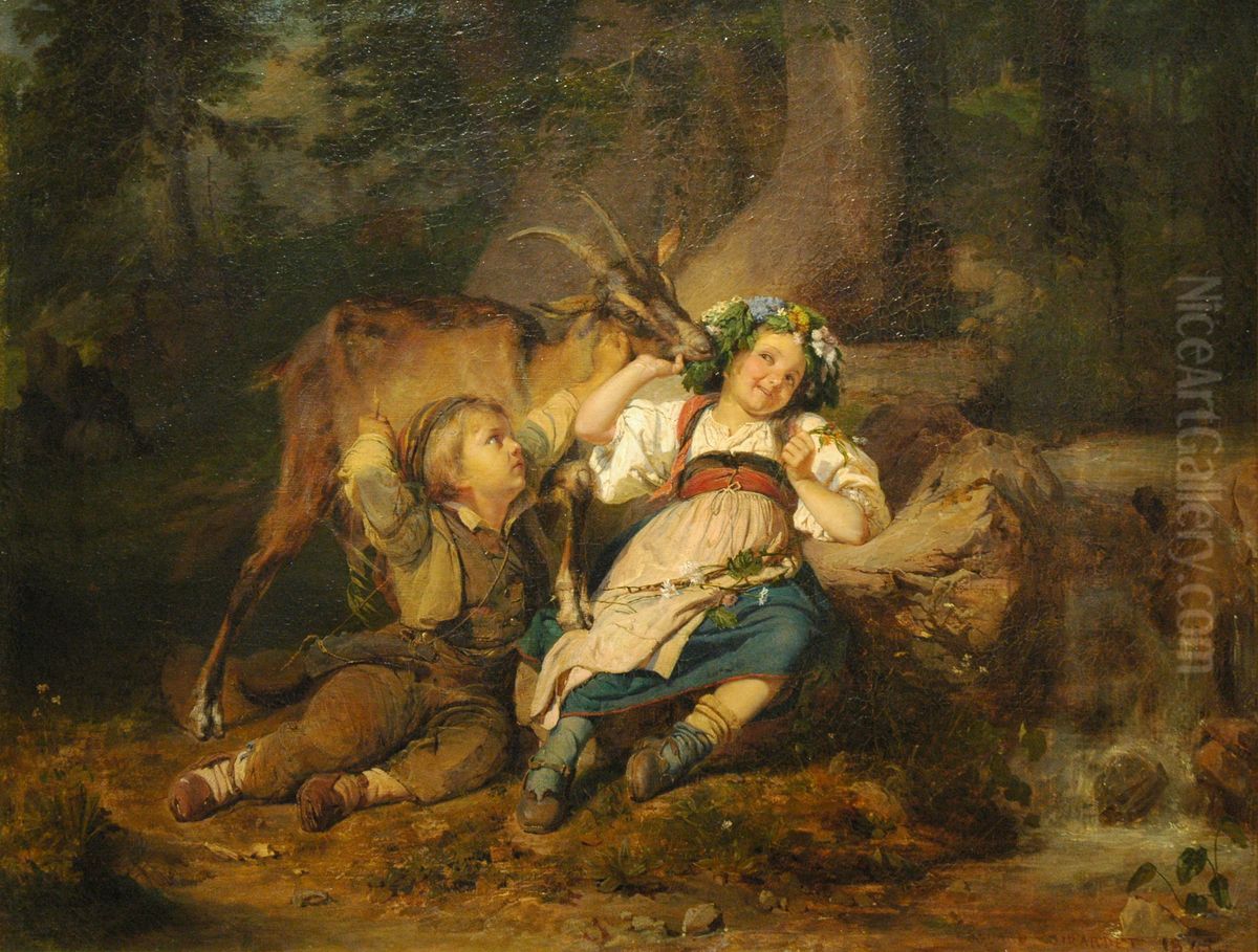 Le Defenseur de la couronne Oil Painting by Edouard Girardet