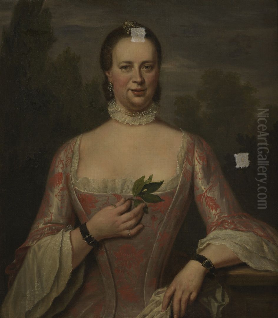 Portrait of an unknown woman Oil Painting by Jan Maurits Quinkhard