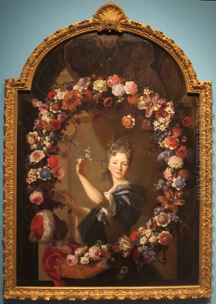Portrait of Helene Lambert de Thorigny Oil Painting by Nicolas de Largilliere