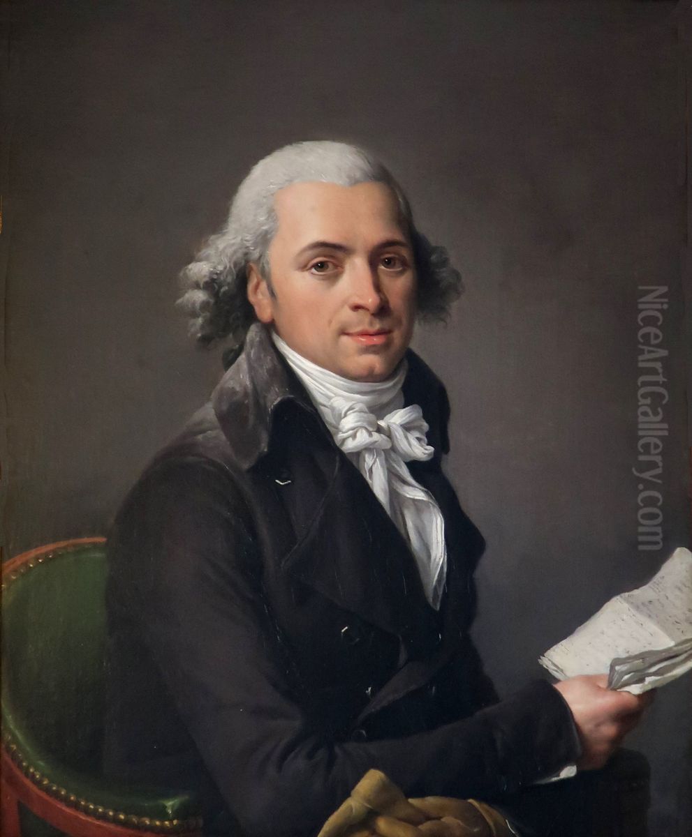 Monsieur Meunier Oil Painting by Adelaide Labille-Guiard