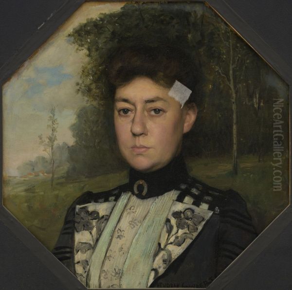 Portret Marie D.J. Colen Oil Painting by Henri Goovaerts