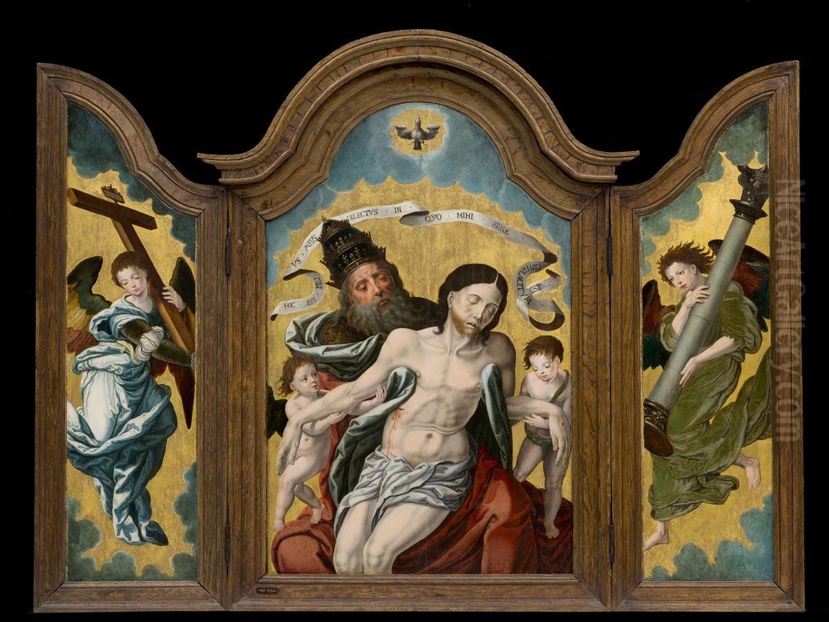 Genadestoel Oil Painting by Pieter Coecke Van Aelst