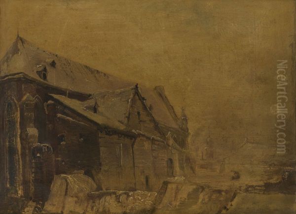 Voormalige Dominikanerklooster te Maastricht Oil Painting by Alexander Schaepkens