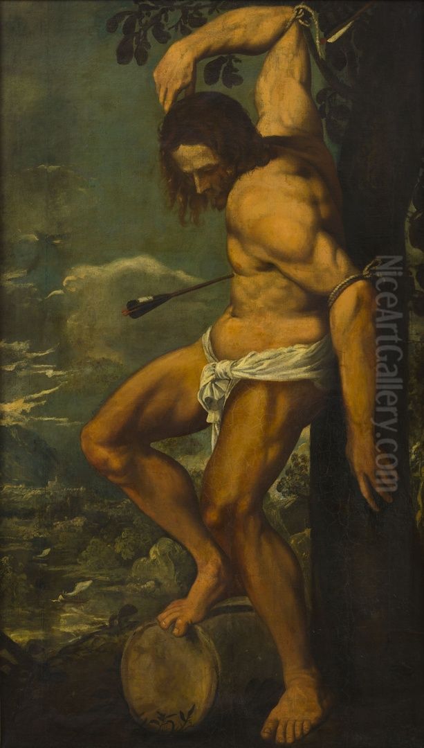 Saint Sebastian Oil Painting by Andrea Sacchi