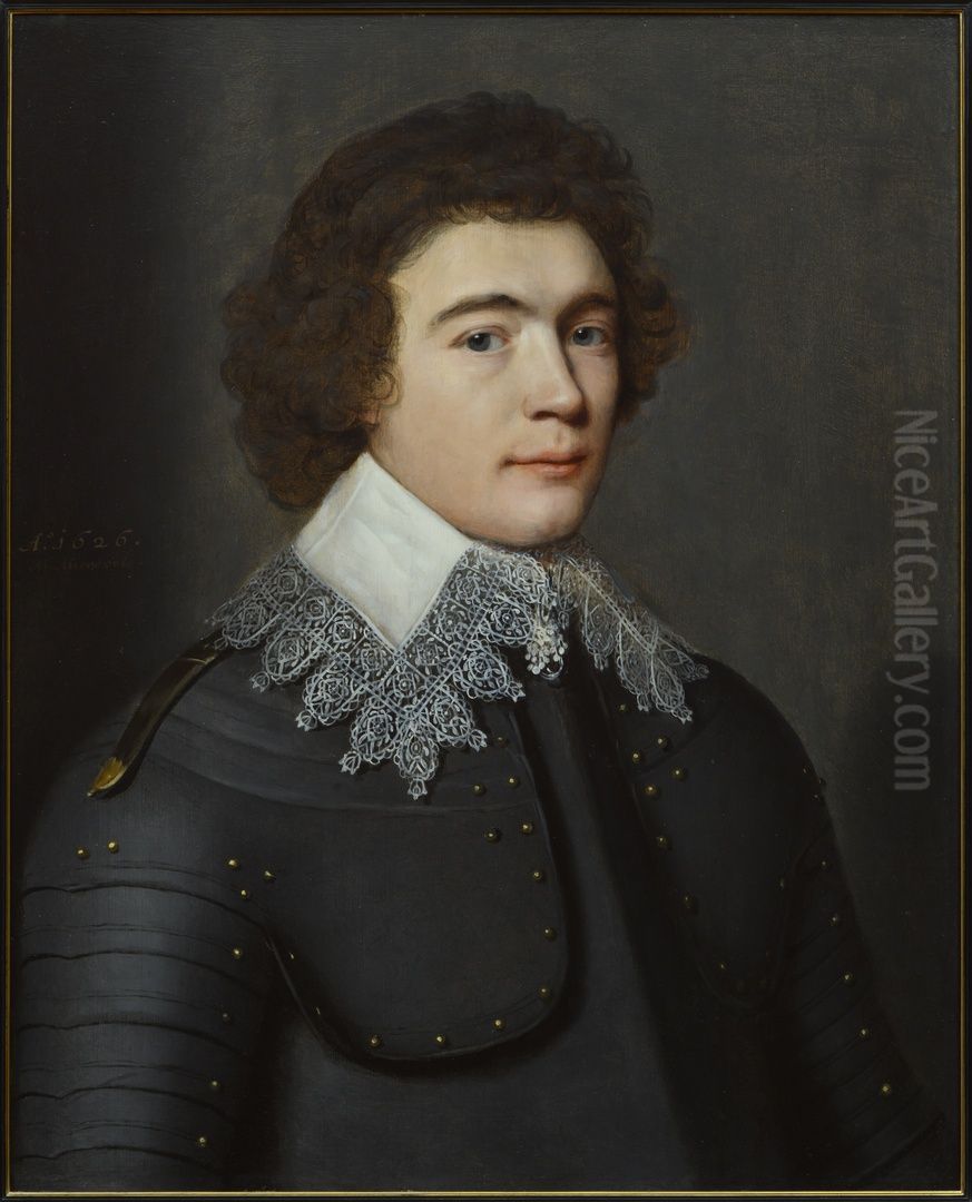 Portrait of Frederic Maurice de la Tour d'Auvergne (1605-1652) Oil Painting by Michiel Jansz. van Mierevelt