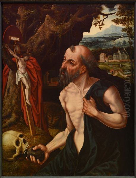 Saint Jeronimo Oil Painting by Pieter Coecke Van Aelst