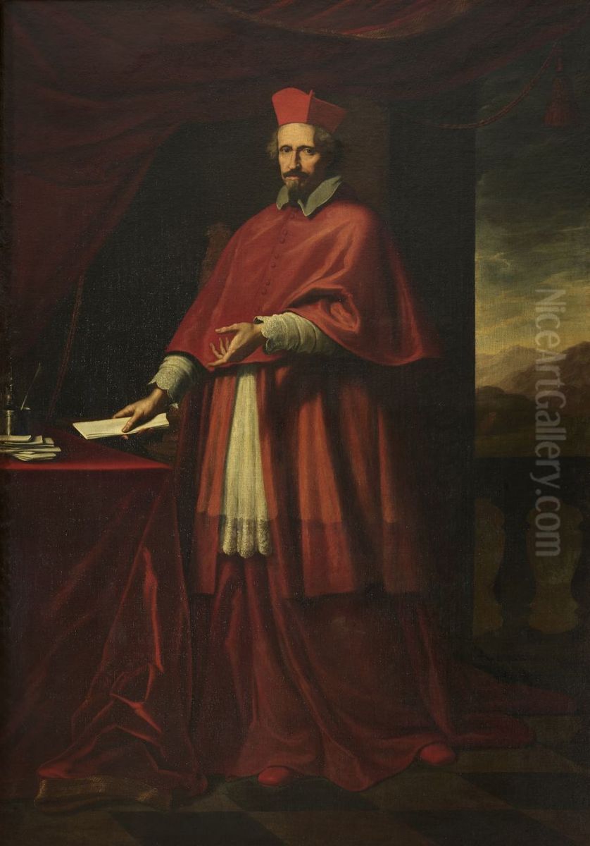Ritratto del cardinale Giulio Rospigliosi Oil Painting by Giovanni Maria Morandi