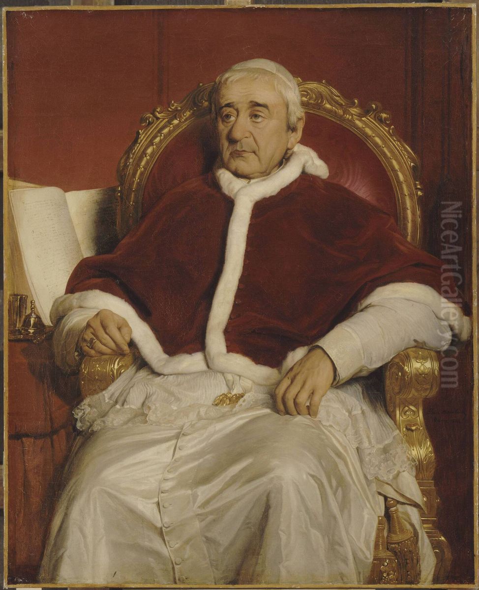 Gregory XVI, Pope (1765-1846) Oil Painting by Paul Delaroche