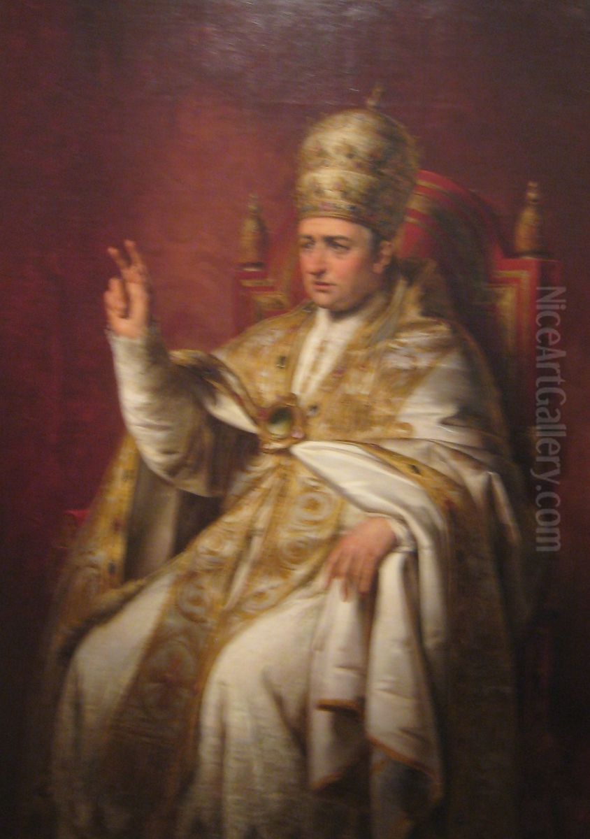 Portrait of Pope Gregory XVI Oil Painting by Francesco Podesti