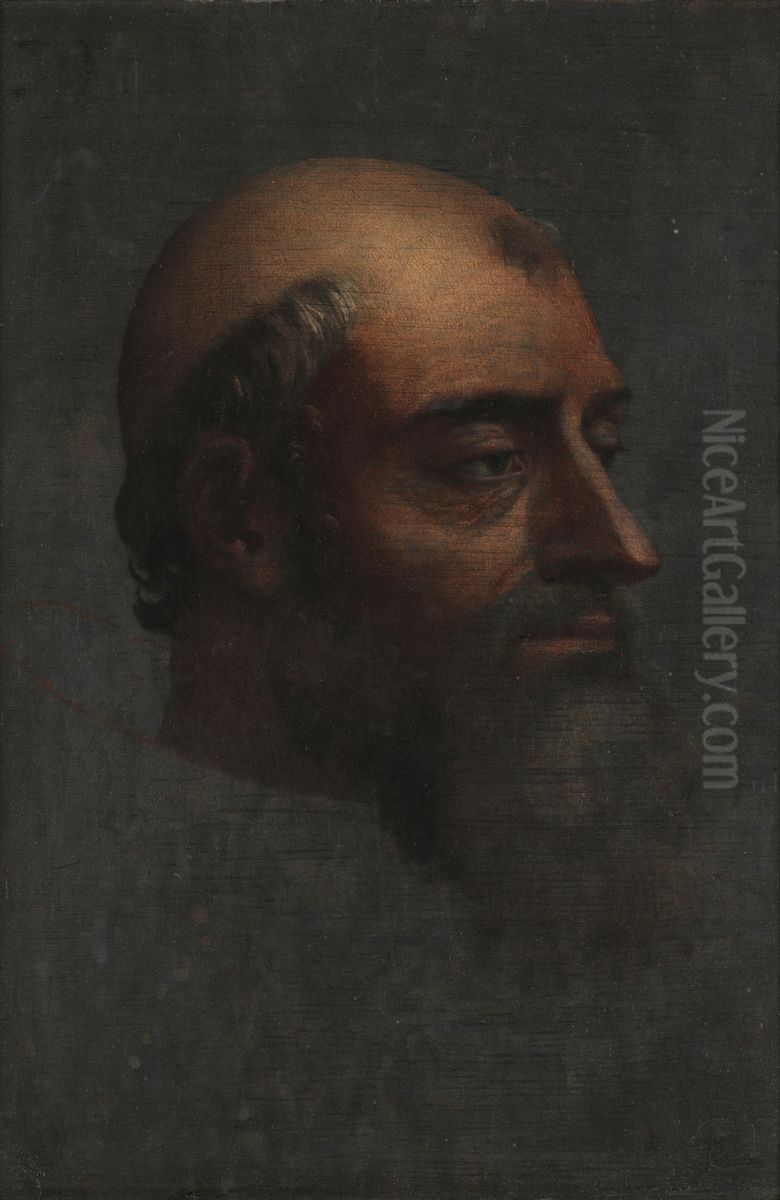 Portrait of Clement VII with beard Oil Painting by Sebastiano Del Piombo