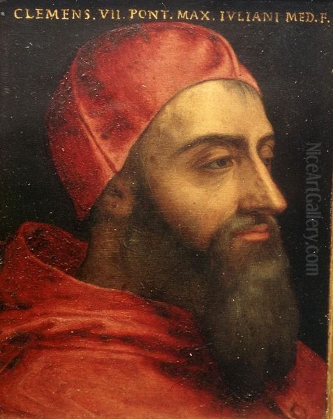 Portrait of Pope Clement VII Oil Painting by Bronzino