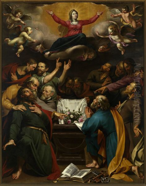 The assumption of the Virgin Oil Painting by Wouter Crabeth II