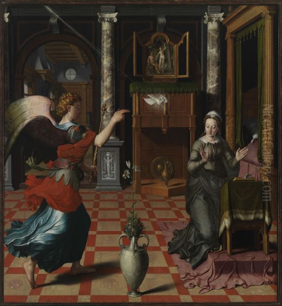 The Presentation) Oil Painting by Pieter Pourbus