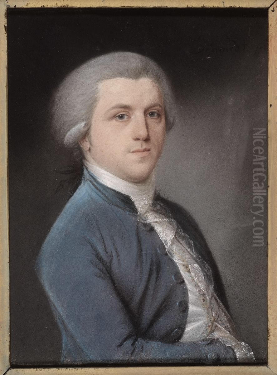 Portret van mr. Adriaan Jacob van der Does, 1756-1830. Oil Painting by Izaak Schmidt