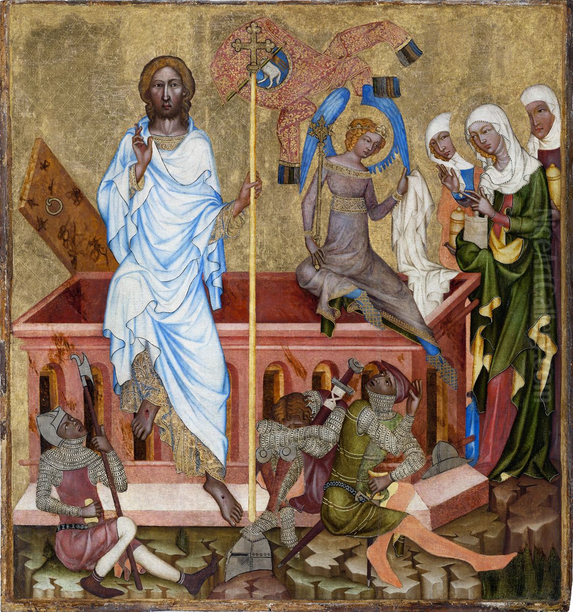 Resurrection of Christ Oil Painting by Master of Vyssi Brod