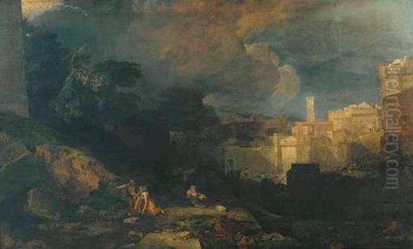 First Born Plague Oil Painting by J. M. W. Turner