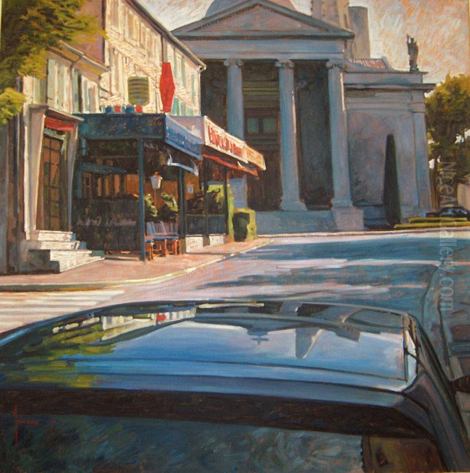 Saint Remy de Provence (Dec 16, 2004) Oil Painting by Andreas Vanpoucke Saint Remy de Provence (Dec 16, 2004) Oil Painting by Andreas Vanpoucke