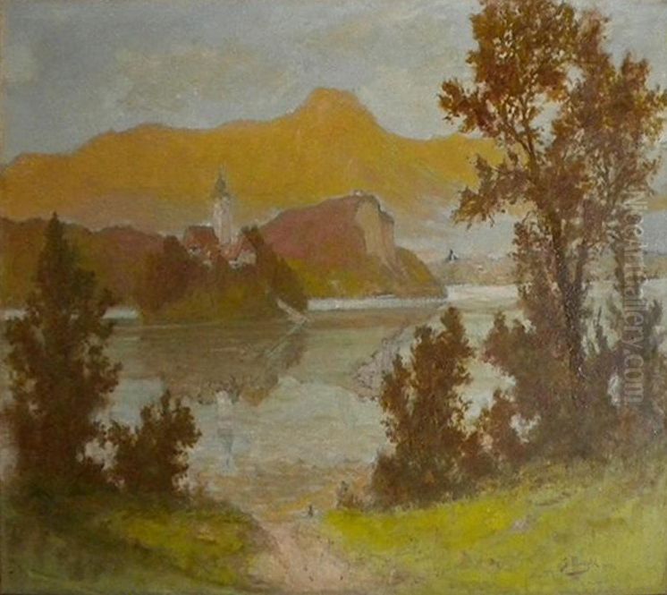 Bled Oil Painting by Srecko Magolic