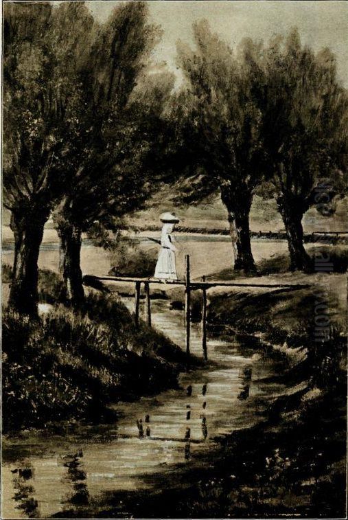 Iz zagrebske okolice Oil Painting by Srecko Magolic