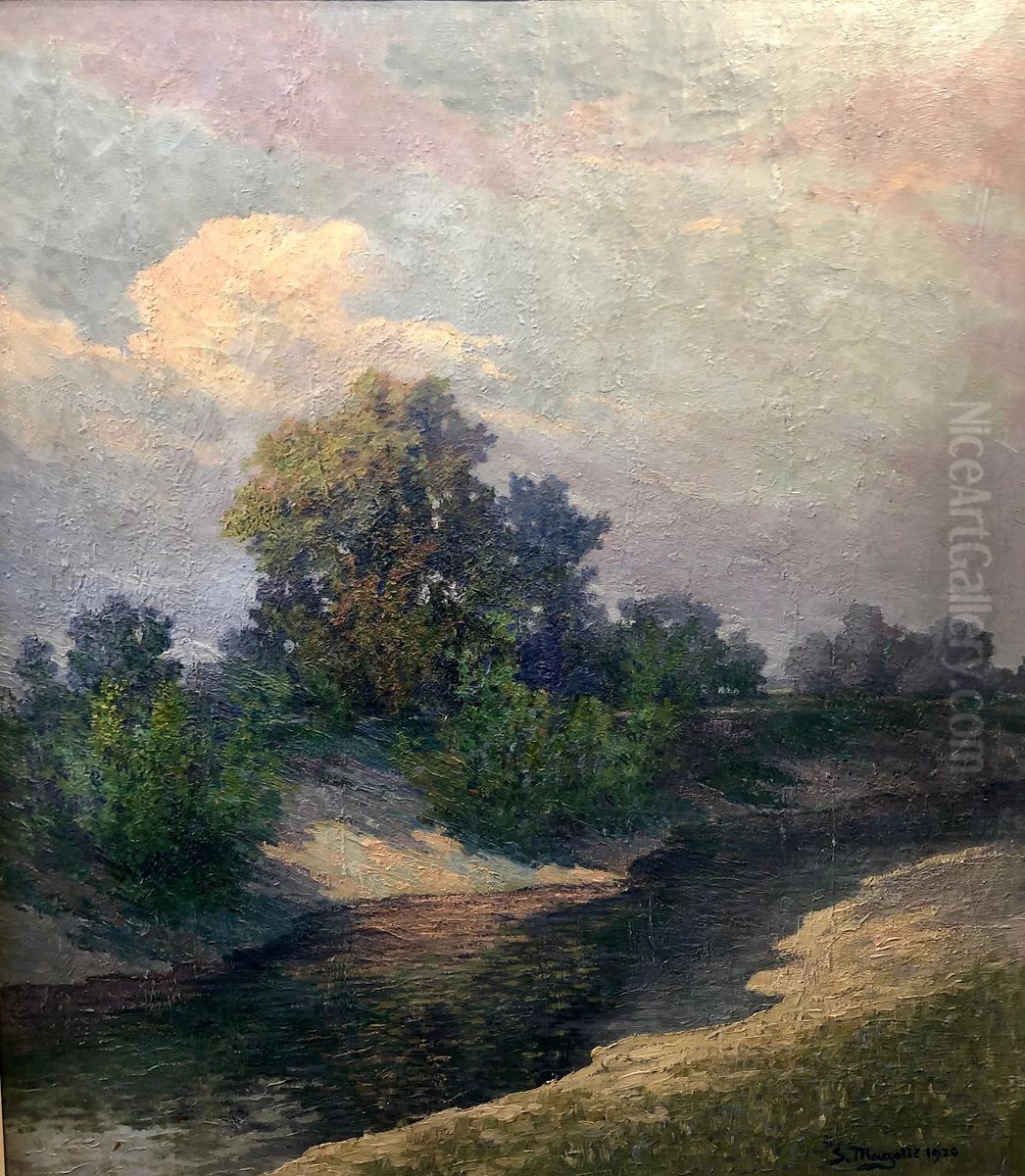 Ob Gradascici Oil Painting by Srecko Magolic