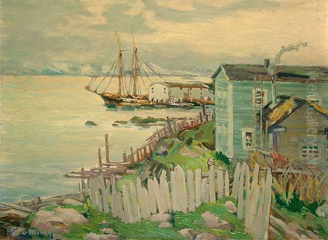 St. Anthony Harbour, Newfoundland, Oil Painting by Florence Helena Mcgillivray