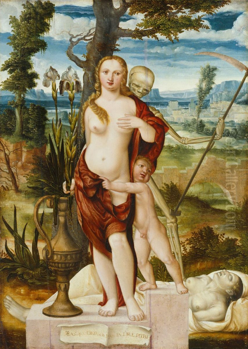Vanity Oil Painting by Barthel Beham