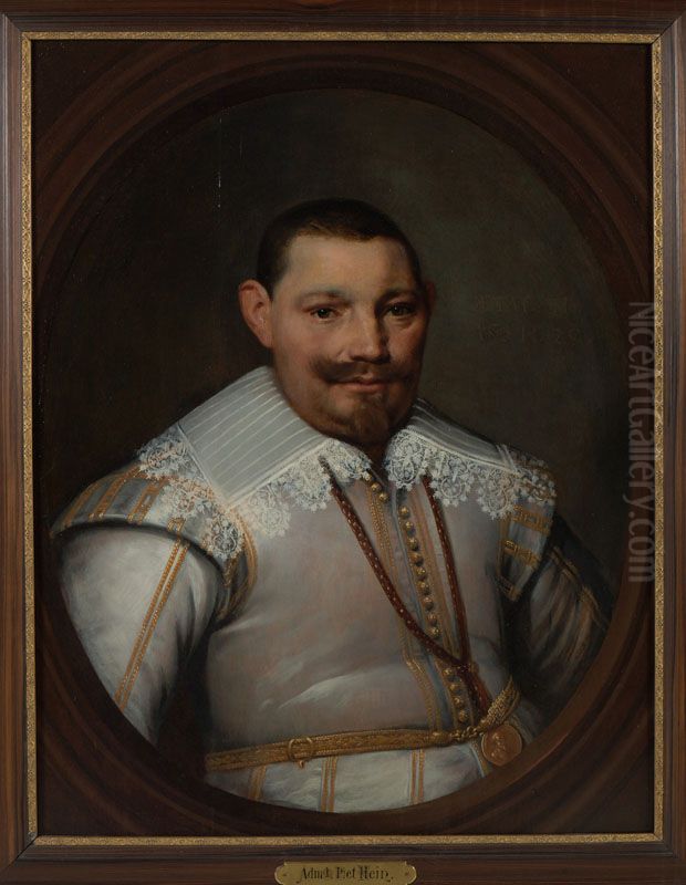 Portrait of Pieter Pietersz. Hein (1578-1629) Oil Painting by Paulus Moreelse