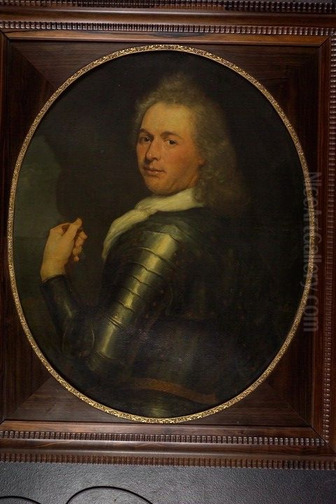 Portrait of Jacob van der Gon (1663-1729) Oil Painting by David van der Plas