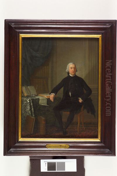 Portret van Guillelmus Titsingh Oil Painting by Johannes Petrus van Horstok