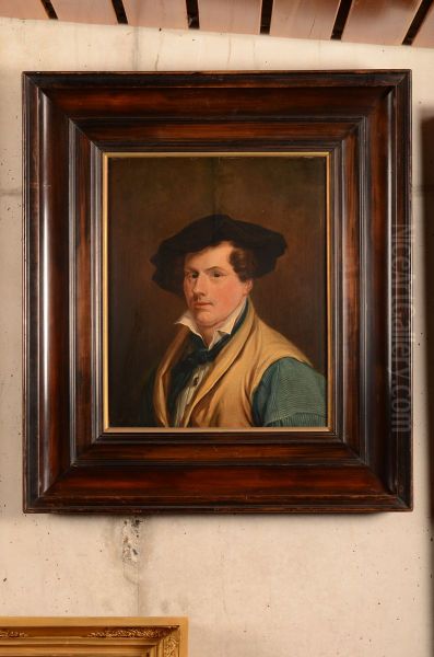 Zelfportret Oil Painting by Pieter Plas