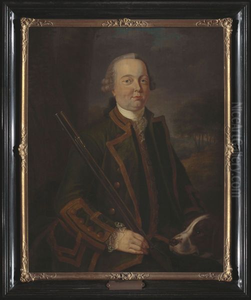 Portret van Wigbold Adriaan Graaf van Nassau Oil Painting by Tethart Philipp Christian Haag