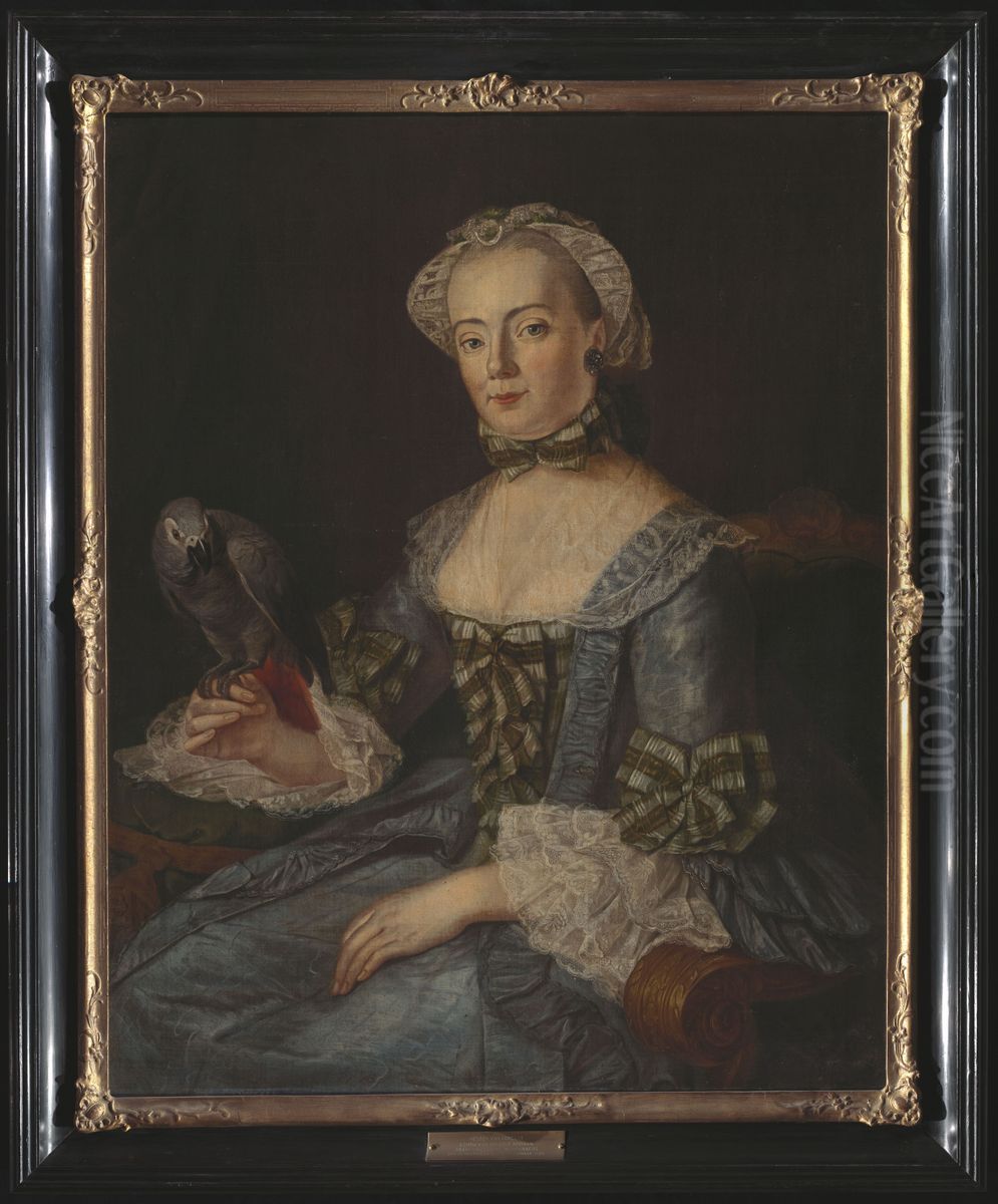 Portret van Hester van Foreest Oil Painting by Tethart Philipp Christian Haag